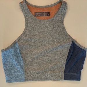 Outdoor Voices Athena Colorblock Crop Top Santa Fe